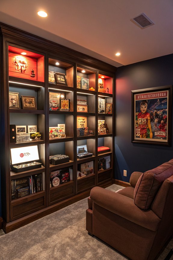 creative gaming memorabilia display