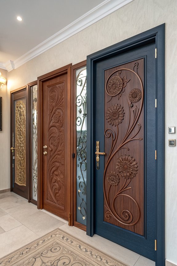 custom doors enhance bedroom style