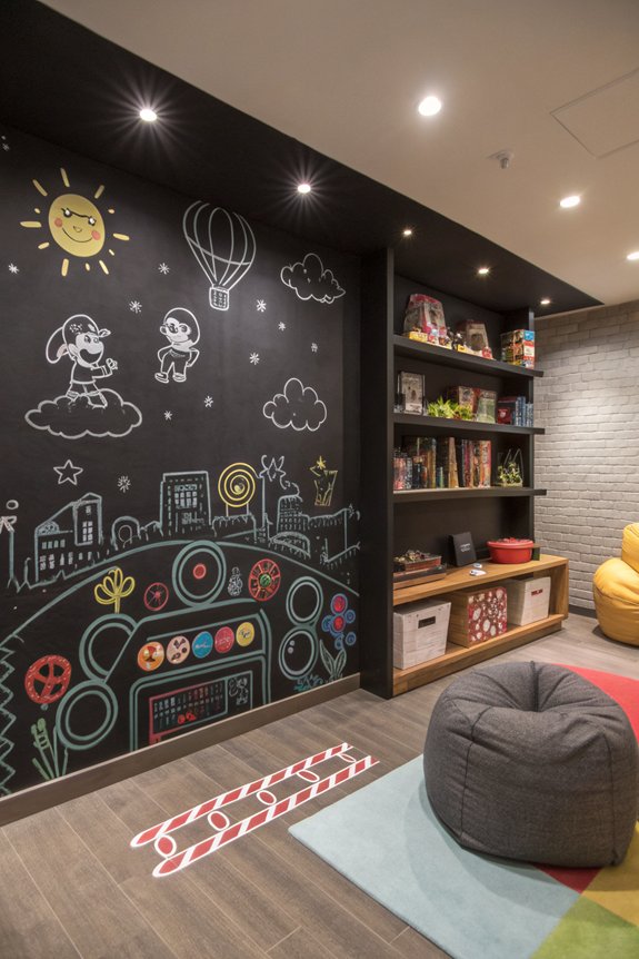 diy chalkboard paint walls