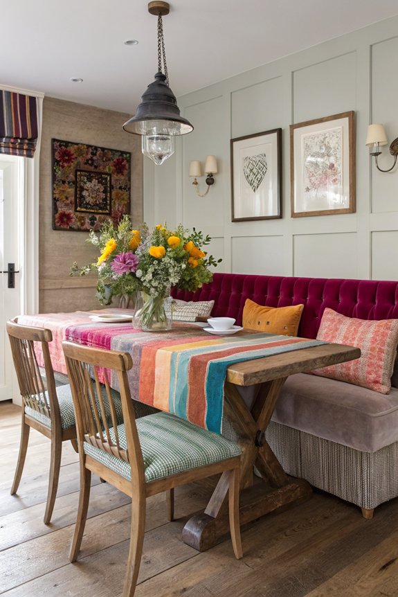 eclectic banquette design ideas