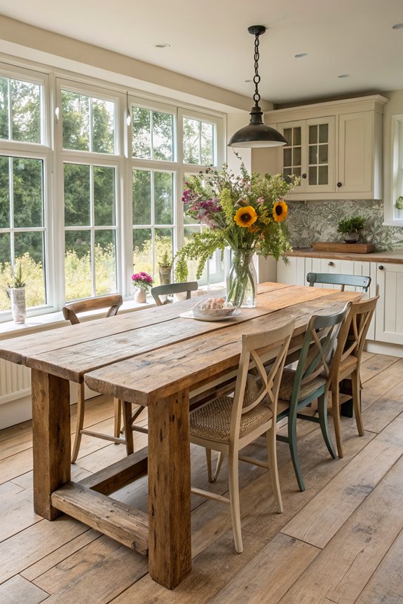 eco friendly rustic dining tables