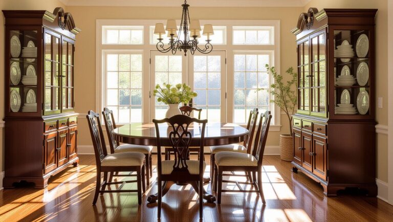 elegant dining room storage