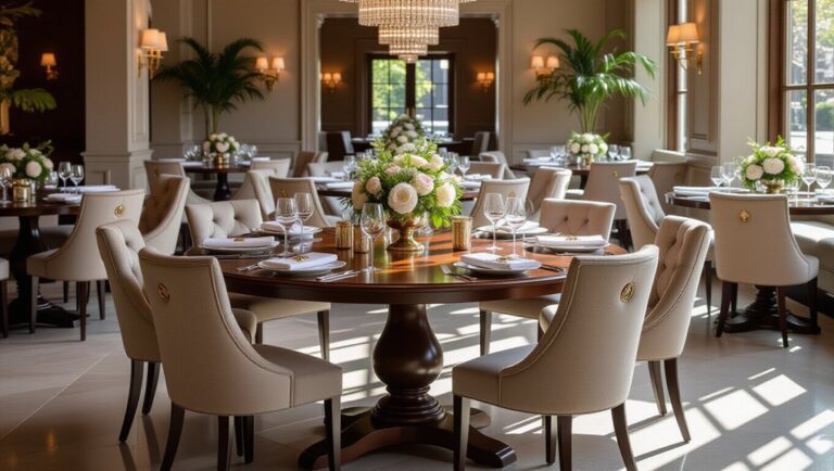 elegant large dining tables