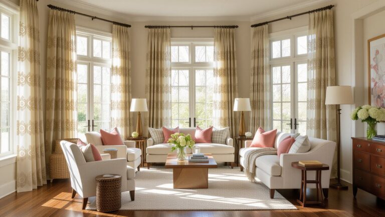 elegant living room curtains