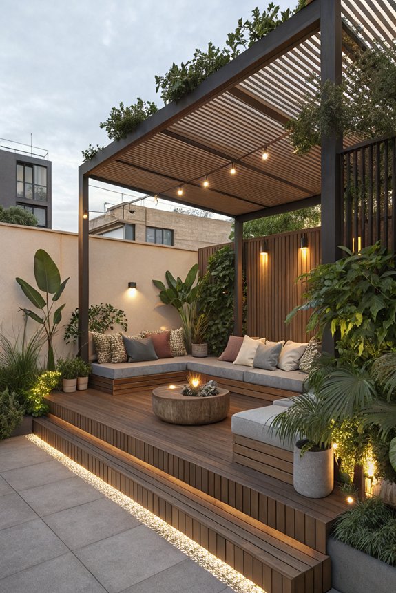 elevated decking for privacy