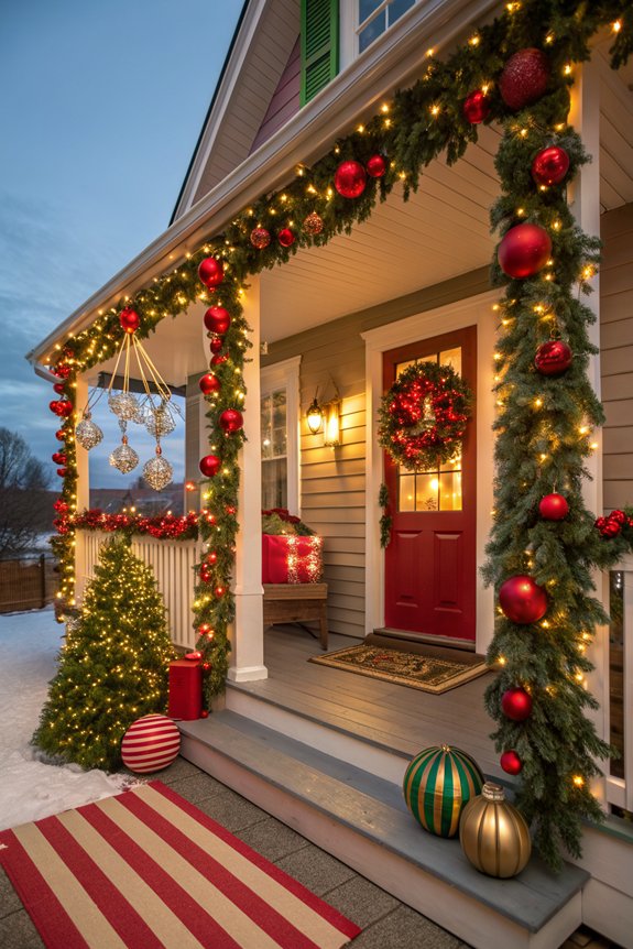 festive porch color transformation