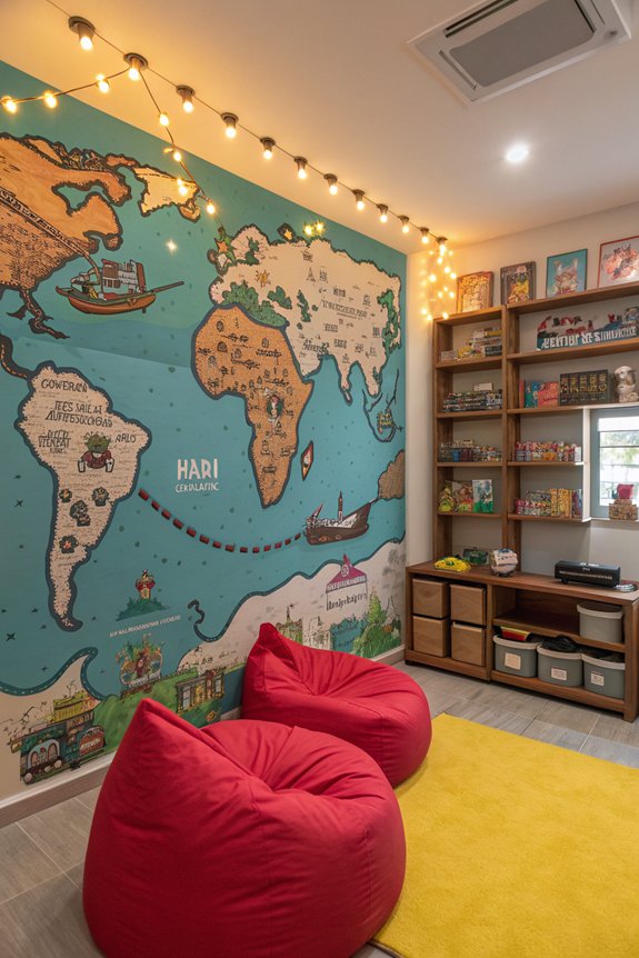 gamified adventure wall maps