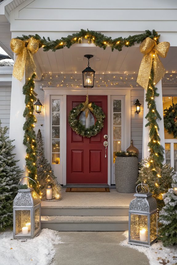 glamorous metallic holiday decor