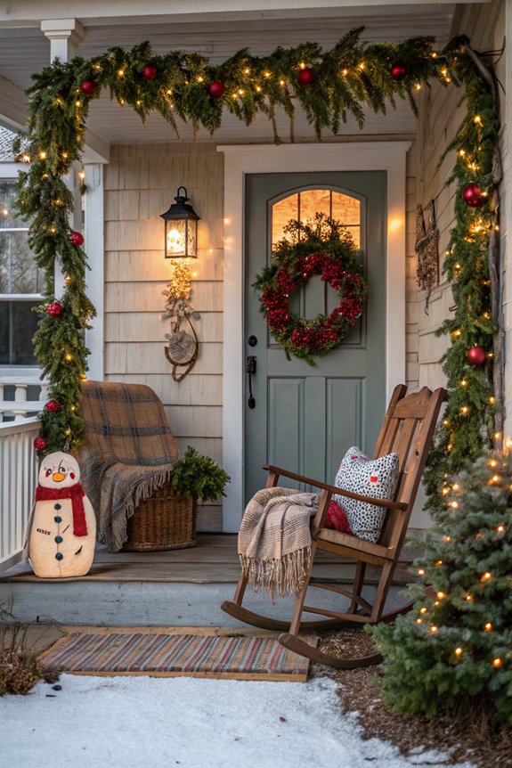 handmade holiday porch decorations