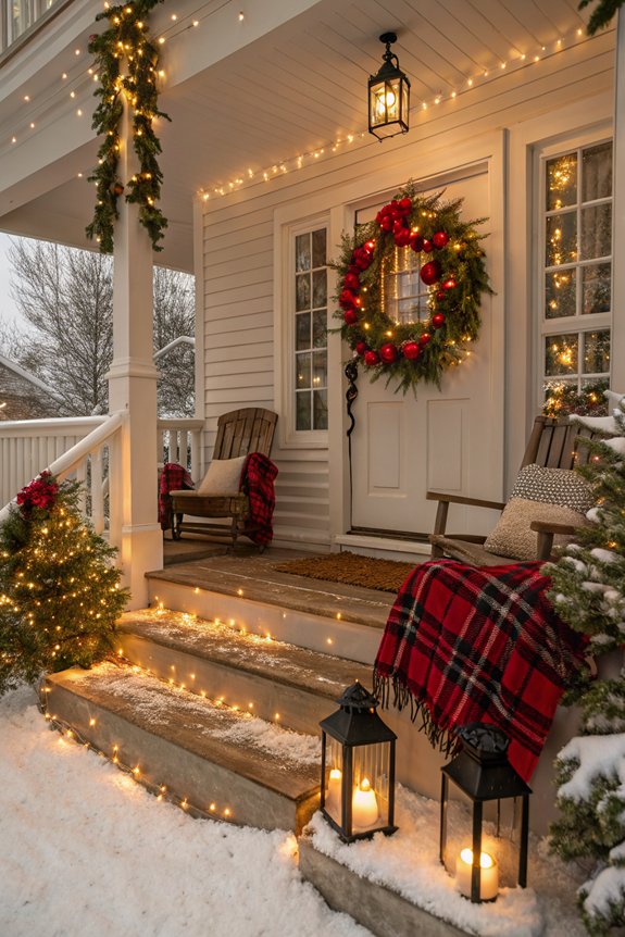 illuminated festive guest pathways