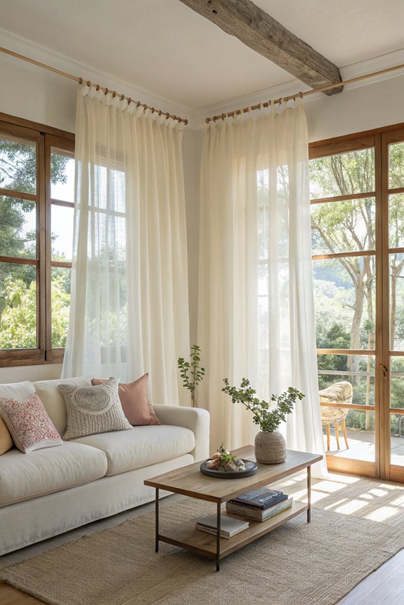 light airy elegant curtains