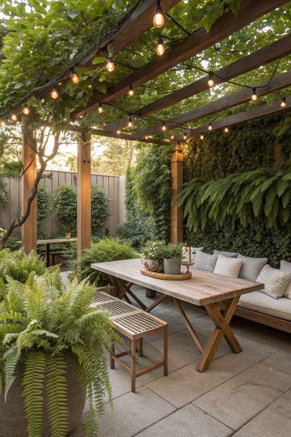 lush greenery enhances tranquility