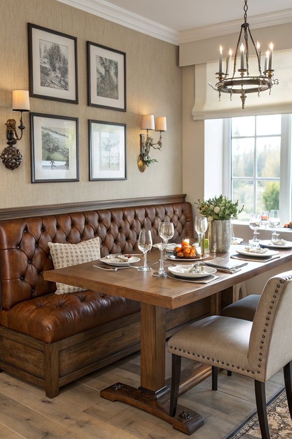 luxury leather banquette benefits