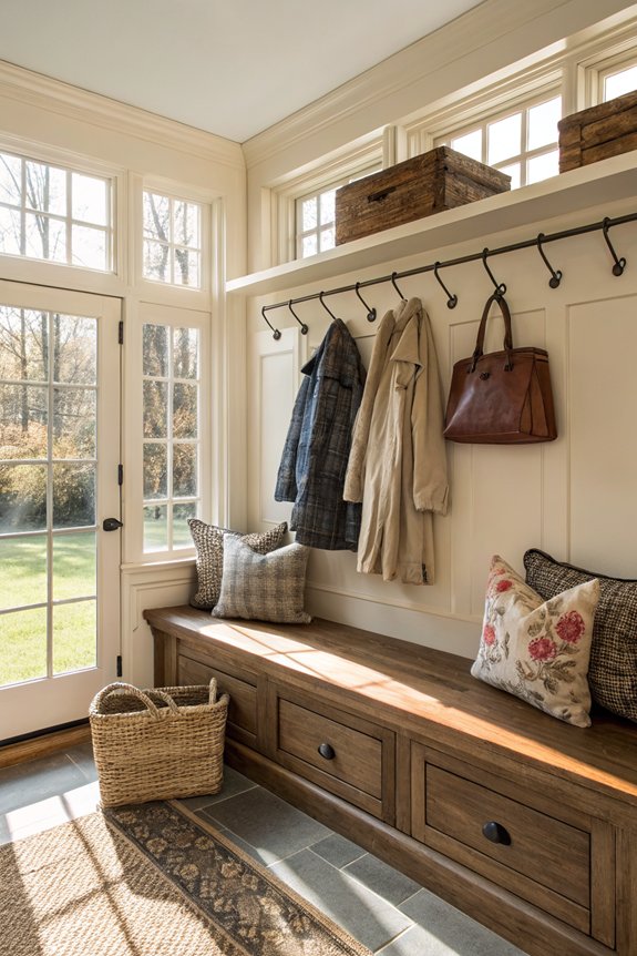 multi functional entryway benches