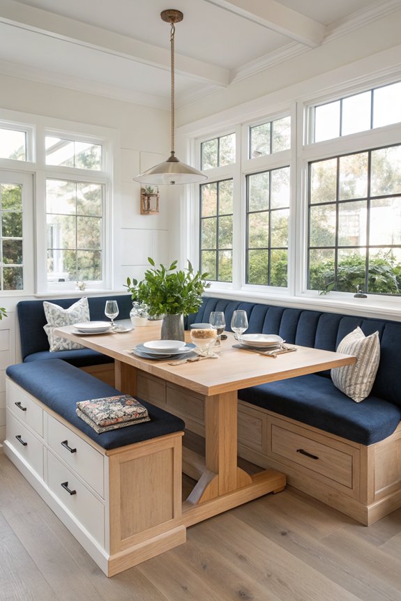 multi functional storage banquettes