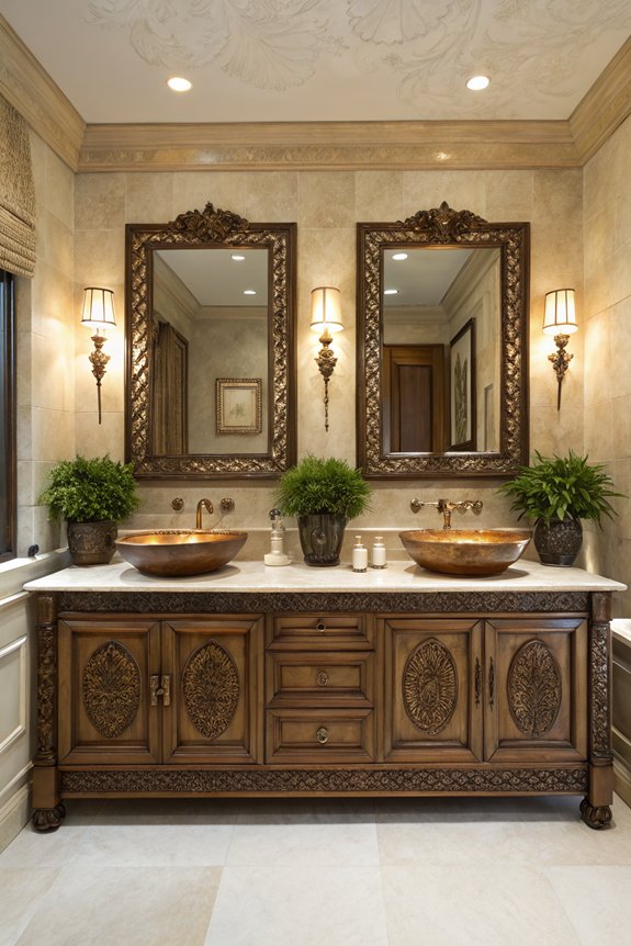 personalized custom dual vanities