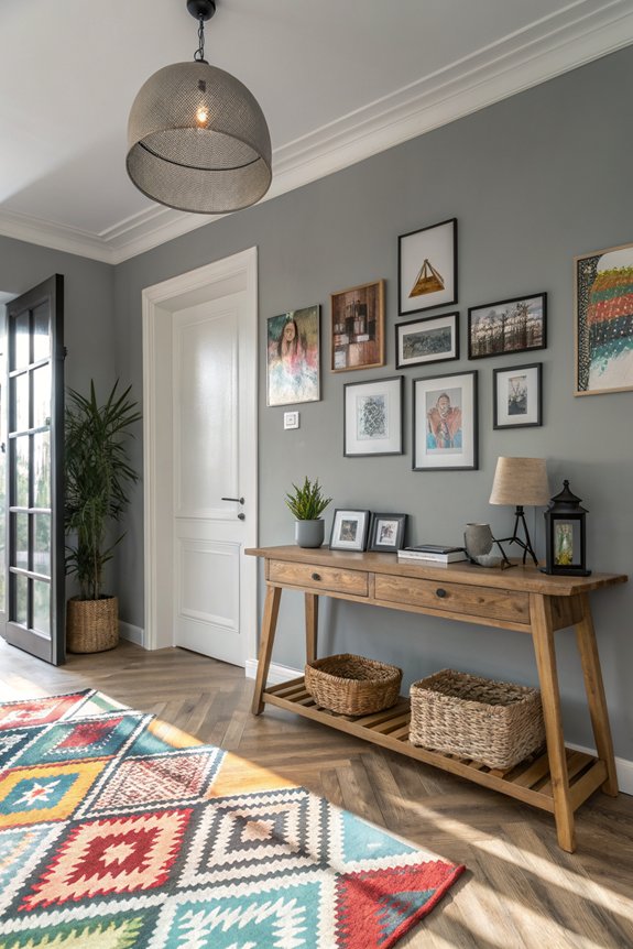 personalized vintage entryway decor