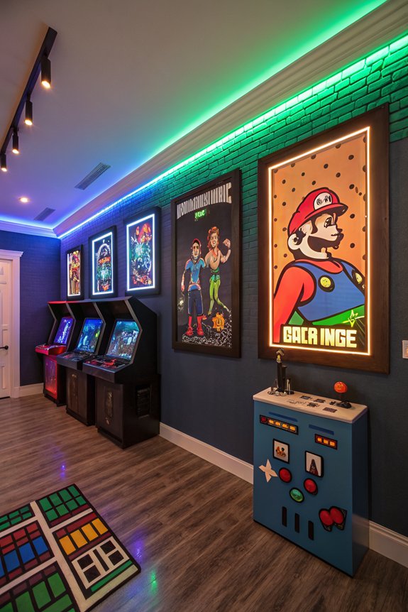 pixel art gaming decor