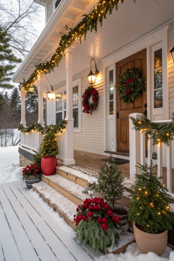 potted evergreens for cheer