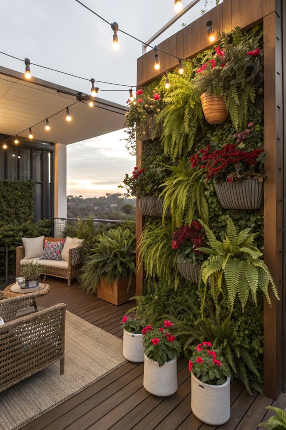 potted plants enhance privacy