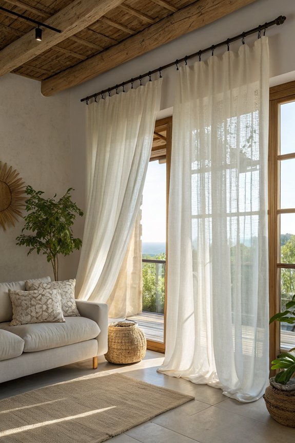 sheer curtains for privacy