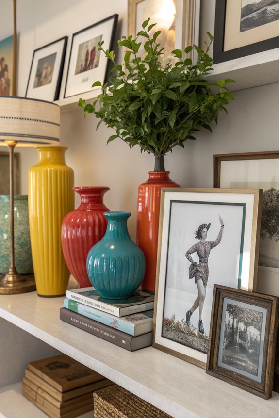 showcase art and memorabilia