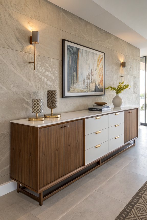 sleek floating sideboard buffets