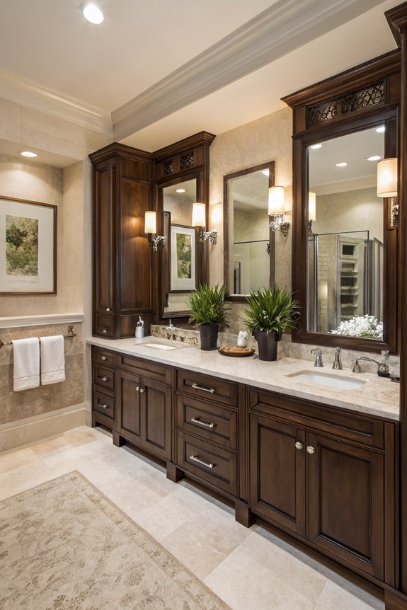 stylish functional dual vanities