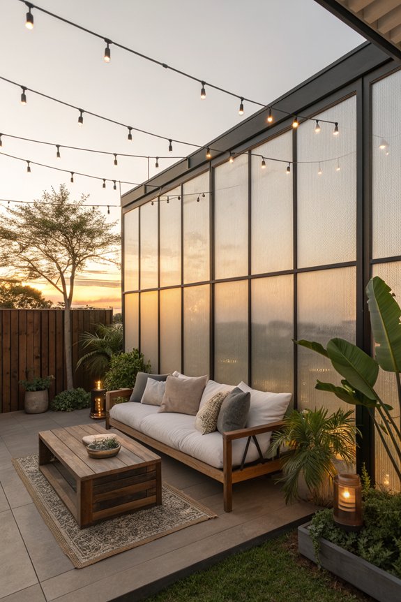 stylish privacy glass panels