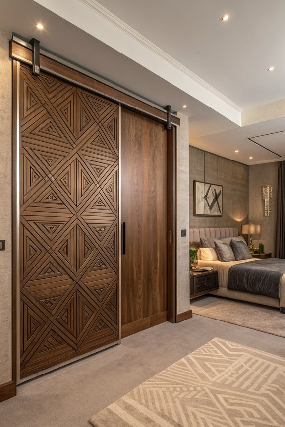 stylish space saving sliding doors