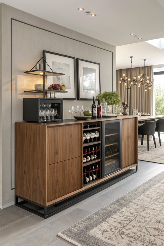 stylish wine storage sideboards