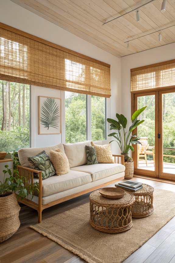 sustainable bamboo window treatments