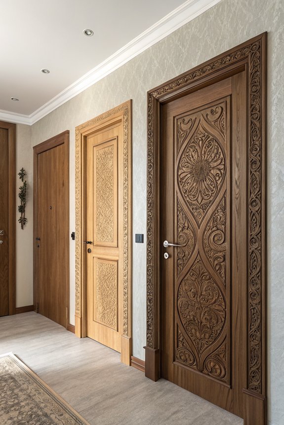 textured doors enhance aesthetics