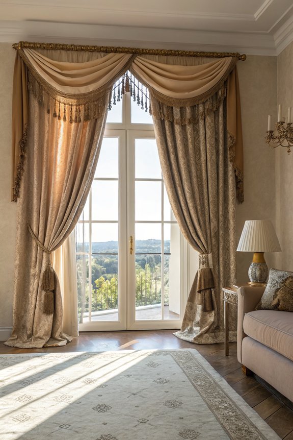 tiebacks enhance curtain style