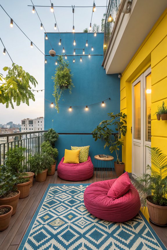 vibrant balcony color transformation