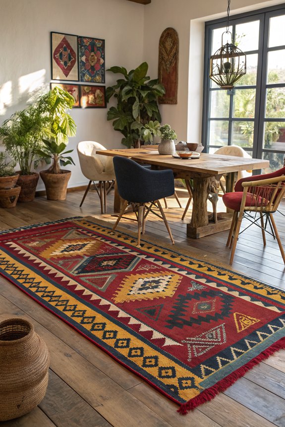 vibrant bohemian dining transformation