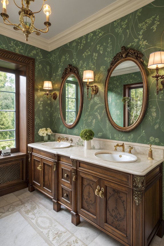 vintage dual vanity elegance