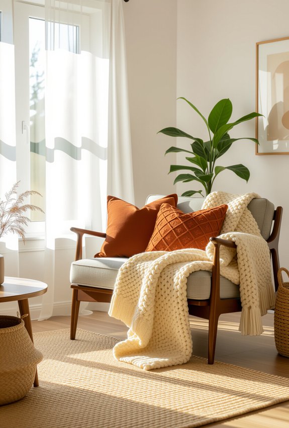 cozy textiles for comfort