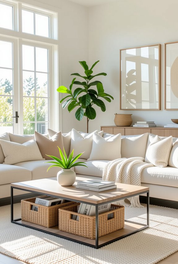 stylish storage and decluttering