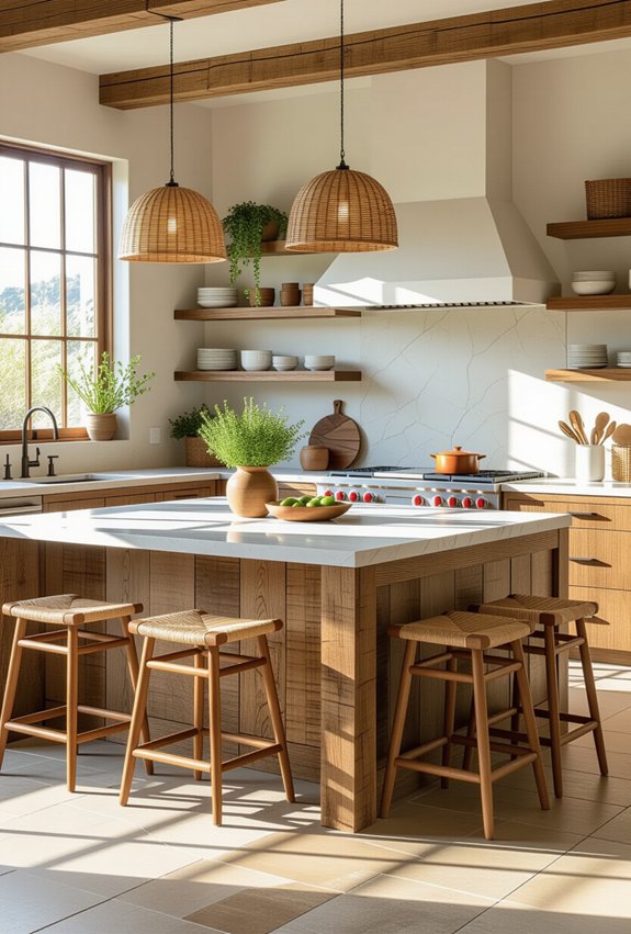 sustainable kitchen island materials